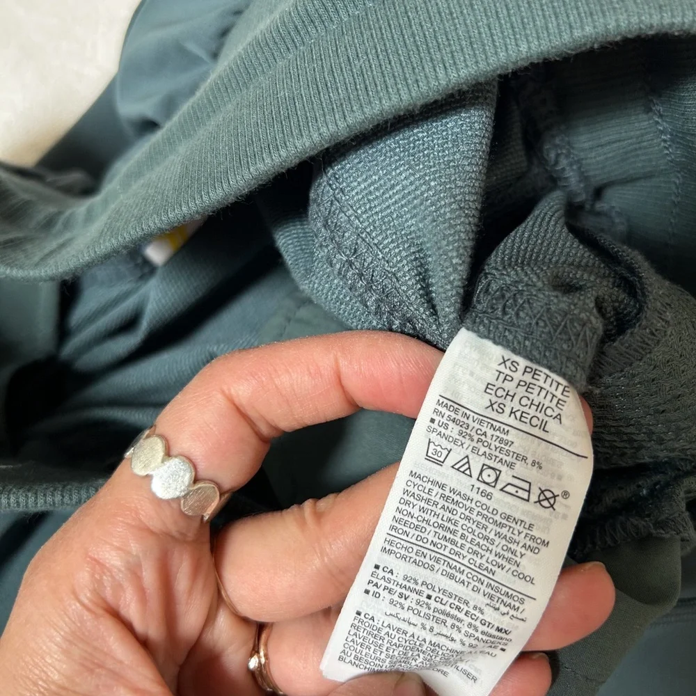 OLD NAVY stretchtech joggers olive green muted green XSP - highwaist, xs petite